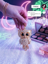 Load image into Gallery viewer, Crystal Encrusted "Wise Owl" Bling Keychain