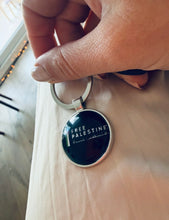 Load image into Gallery viewer, Free Palestine Solidarity Domed Keyring
