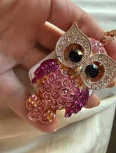 Load image into Gallery viewer, Crystal Encrusted "Wise Owl" Bling Keychain